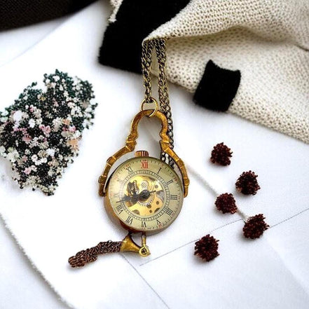 Montre de poche Downton acier – cadeau élégant personnalisé - Roaring 20s Paris