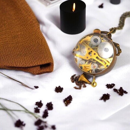 Montre de poche Downton acier – cadeau élégant personnalisé - Roaring 20s Paris