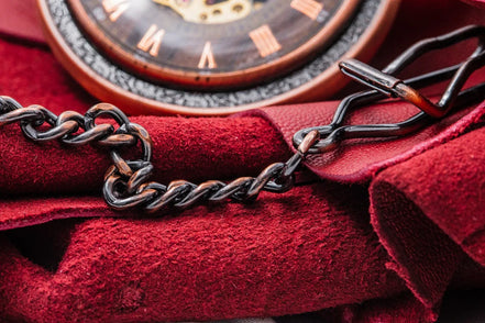 Montre de poche Lamartine acier squelette – cadeau anniversaire unique - Roaring 20s Paris