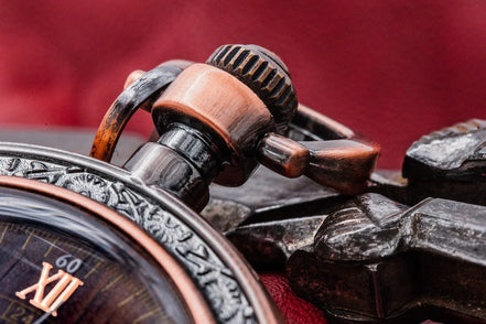 Montre de poche Lamartine acier squelette – cadeau anniversaire unique - Roaring 20s Paris