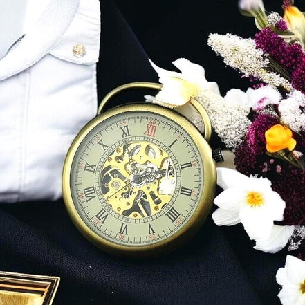 Montre de poche personnalisée laiton AZ – idée cadeau Peaky Blinders - Roaring 20s Paris