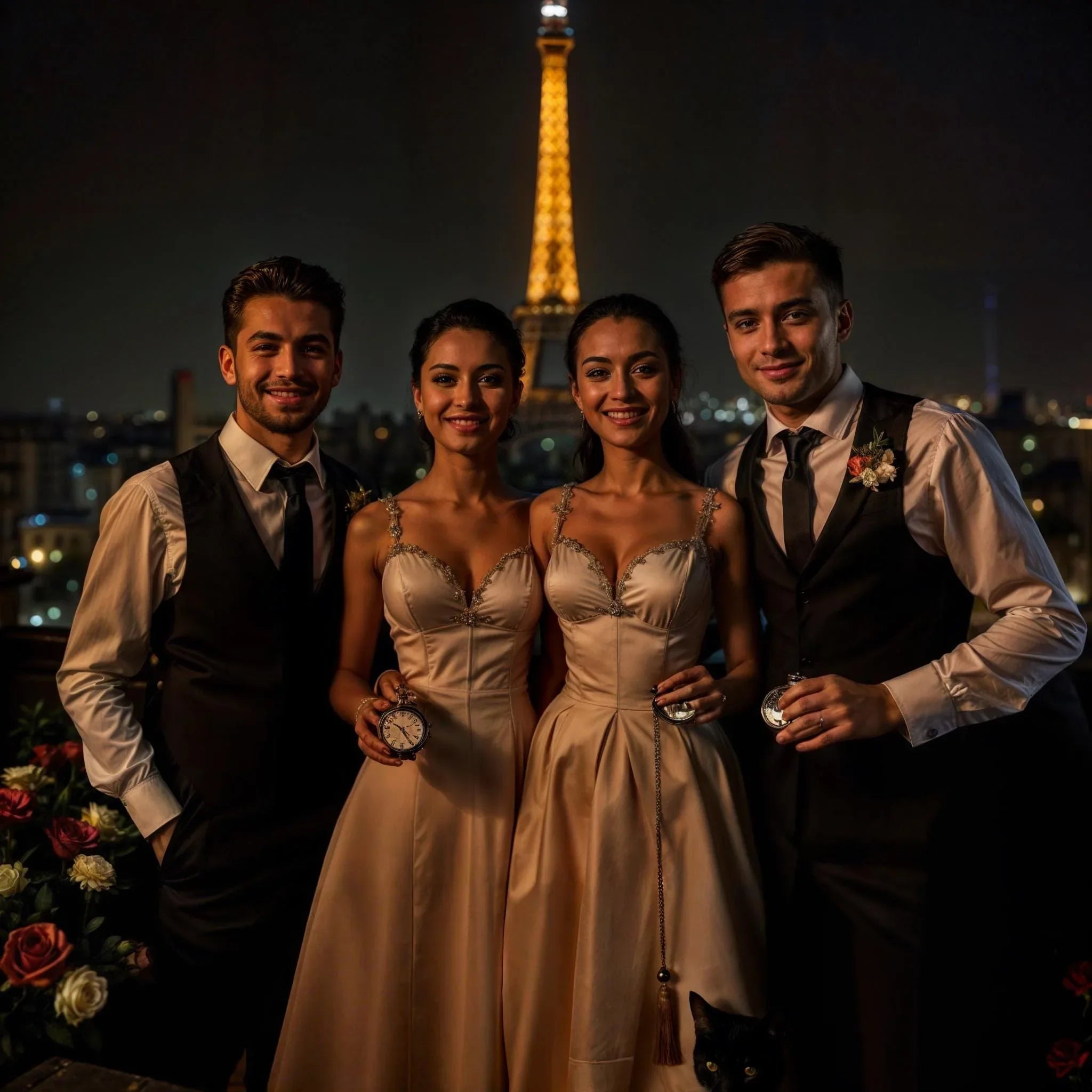 Montre de poche personnalisée laiton AZ – idée cadeau Peaky Blinders - Roaring 20s Paris