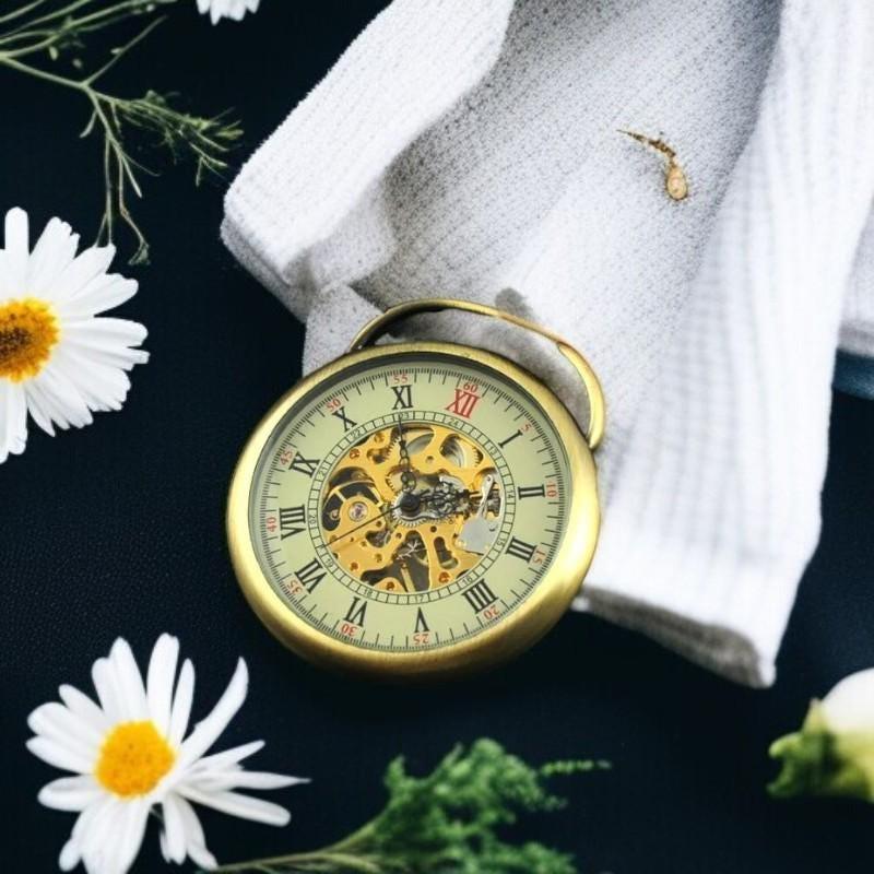 Montre de poche personnalisée laiton AZ – idée cadeau Peaky Blinders - Roaring 20s Paris