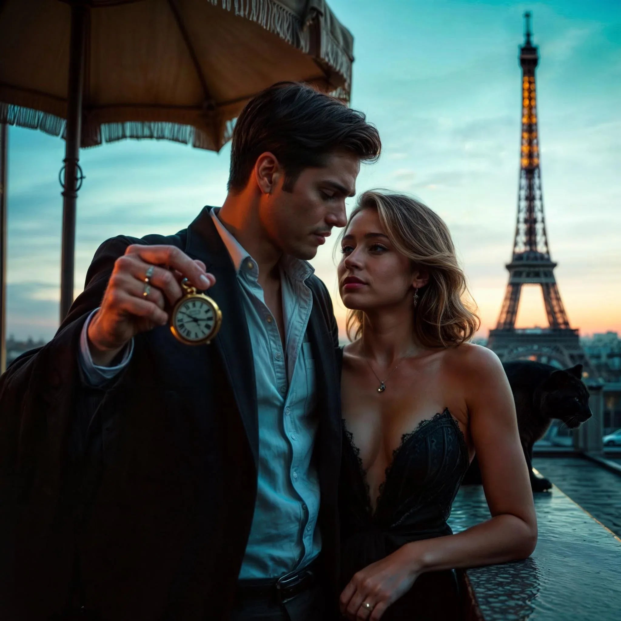 Montre gousset personnalisée Shelby – squelette engrenage gravée chic - Roaring 20s Paris