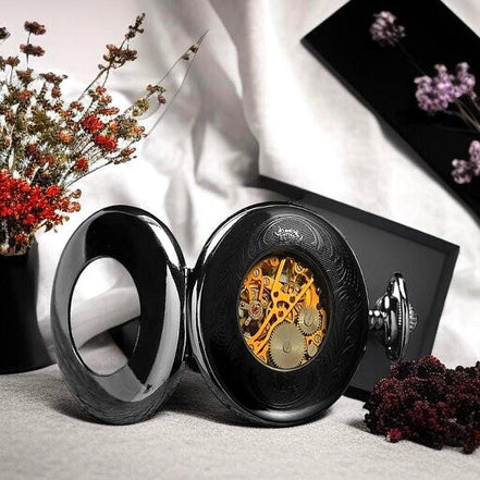 Montre gousset personnalisée acier Jefferson – cadeau élégant - Roaring 20s Paris