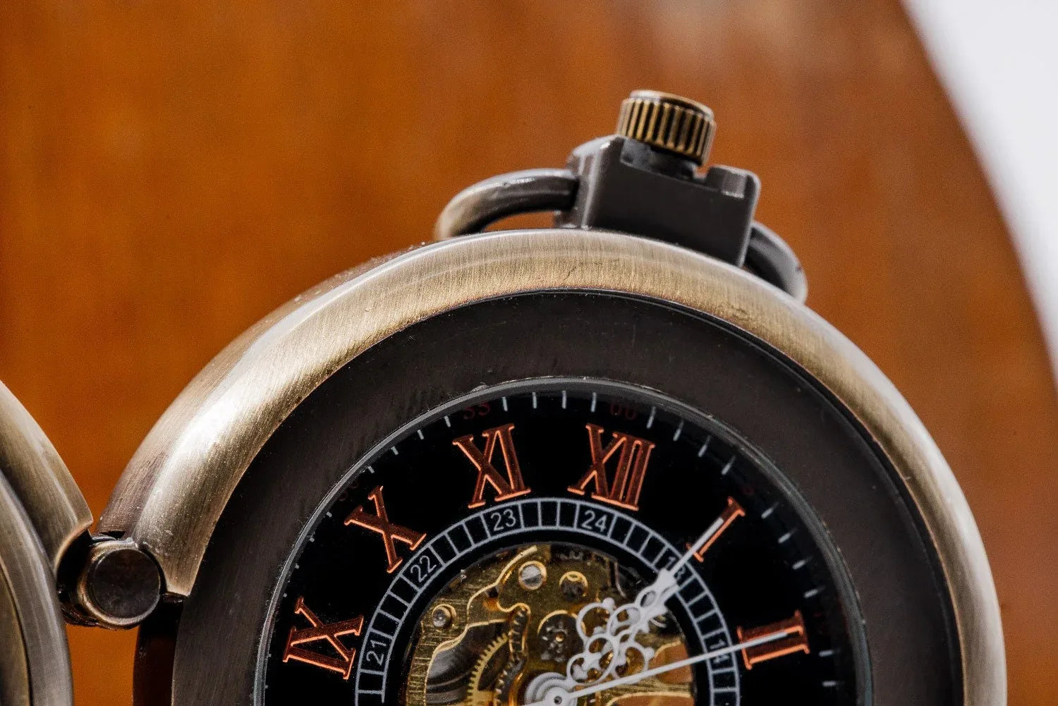 Montre personnalisée gousset Fibonacci laiton – idée cadeau unique - Roaring 20s Paris