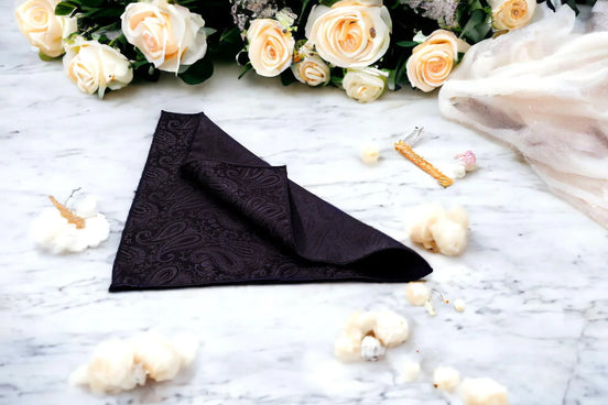 Mouchoir de poche costume en soie florale – idée cadeau élégant - Roaring 20s Paris