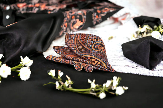 Mouchoir poche costume, pochette veste soie Risos, accessoire mariage - Roaring 20s Paris