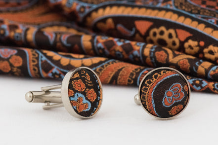 Mouchoir poche costume, pochette veste soie Risos, accessoire mariage - Roaring 20s Paris