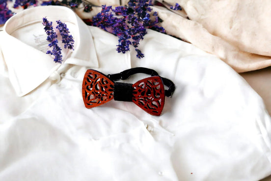 Noeud papillon bois A - accessoire mariage bohème chic costume homme - Roaring 20s Paris