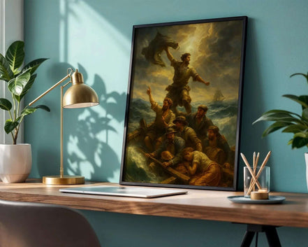 Peinture Radeau de la Méduse – affiche vintage française, déco murale k1qbj8-tb.myshopify.com affiche histoire ancienne, affiche épique histoire bateau, art maritime vintage courage, illustration naufrage héroïque, impression poster tendance, peinture bateaux marins survie, peinture française historique, peinture héroïsme marin rétro, Peinture radeau de la méduse, rétro affiche murale française, scène dramatique mer vintage, tableau homme mer désespoir, Vintage déco mur artiste