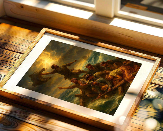 Peinture Radeau de la Méduse – affiche vintage française, déco murale k1qbj8-tb.myshopify.com affiche histoire ancienne, affiche épique histoire bateau, art maritime vintage courage, illustration naufrage héroïque, impression poster tendance, peinture bateaux marins survie, peinture française historique, peinture héroïsme marin rétro, Peinture radeau de la méduse, rétro affiche murale française, scène dramatique mer vintage, tableau homme mer désespoir, Vintage déco mur artiste