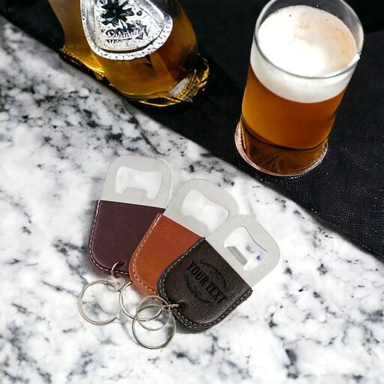 Porte-clés cuir ouvre-bière personnalisé Shelby – cadeau original - Roaring 20s Paris