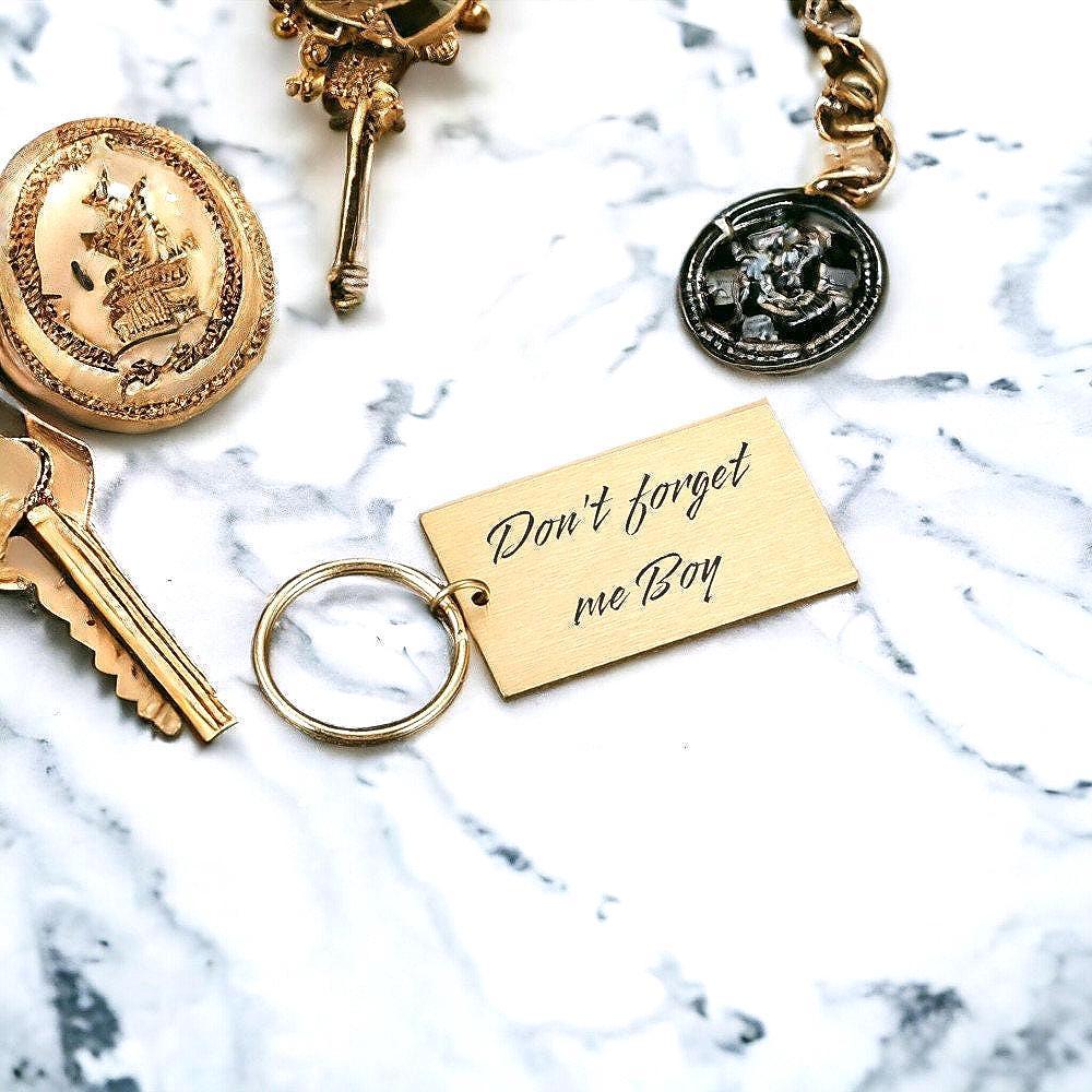 Porte-clés personnalisé Hyul Shelby – mural acier or gravé chic homme - Roaring 20s Paris