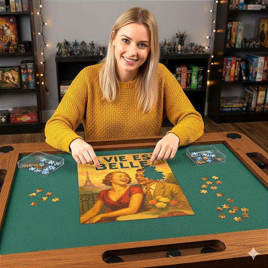 Puzzle peinture paris la vie est belle, 500 pièces, puzzle cadeau - Roaring 20s Paris