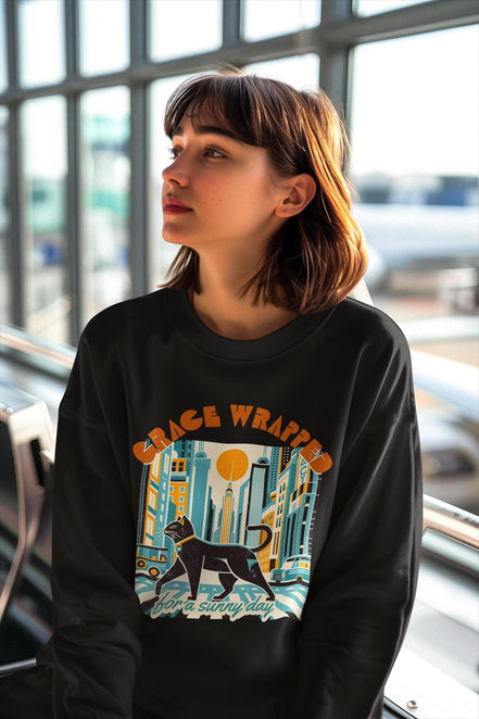 Sweatshirt femme homme, sweat col rond, pull custom personnalisé - Roaring 20s Paris