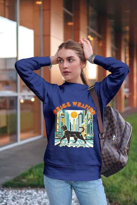 Sweatshirt femme homme, sweat col rond, pull custom personnalisé - Roaring 20s Paris