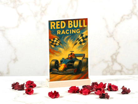 Tableau Redbull Racing F1 Ford style vintage, tableau chevet français - Roaring 20s Paris