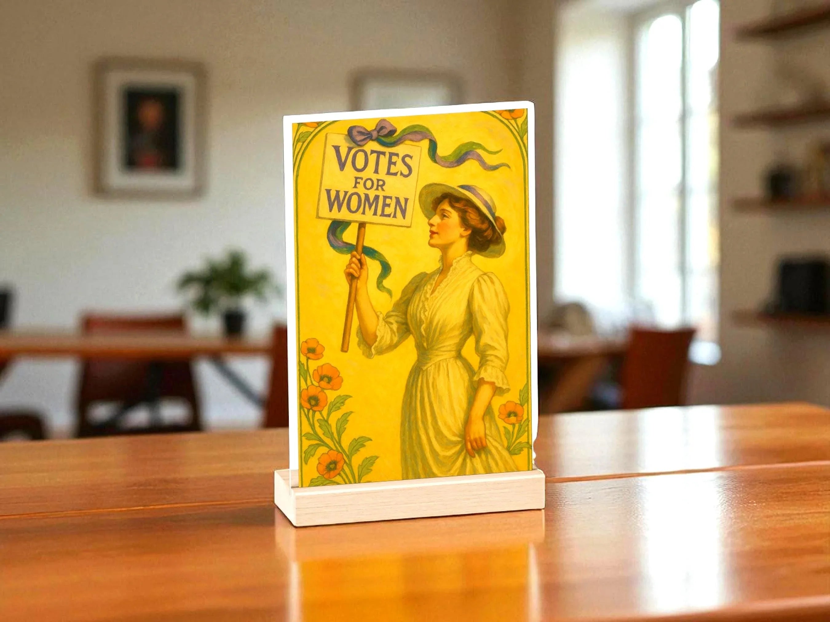 Tableau féminisme droit vote femmes, tableau chevet vintage, cadeau - Roaring 20s Paris