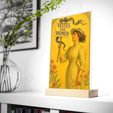 Tableau féminisme droit vote femmes, tableau chevet vintage, cadeau - Roaring 20s Paris