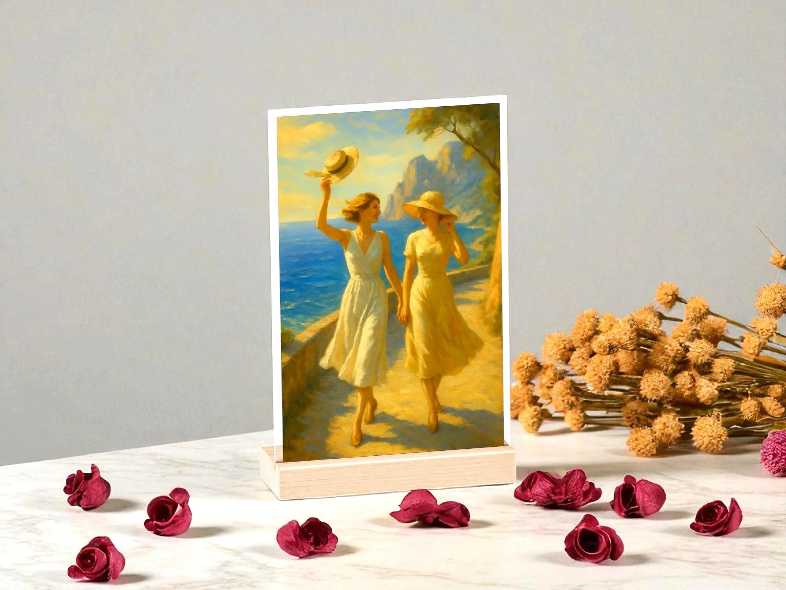 Tableau vintage romantique amitié ami, présentoir personnalisable - Roaring 20s Paris