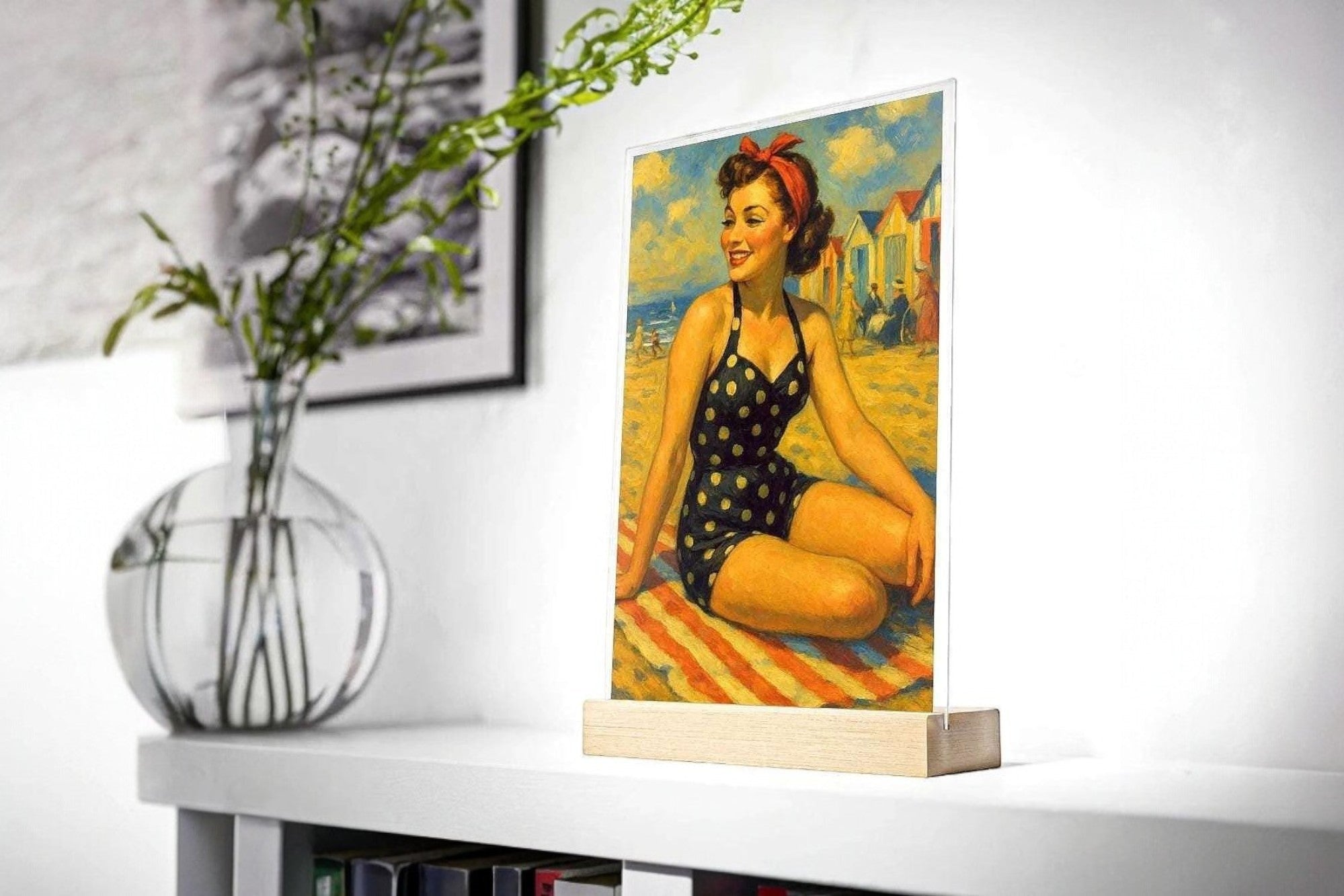 Tableau pinup femme plage style rétro, présentoir personnalisable k1qbj8-tb.myshopify.com presentoir acrylique chevet, presentoir ancien broadway, presentoir cadeau custom, presentoir cadeau original, presentoir logo custom idee, presentoir table de nuit idee, tableau amour theatre, tableau chevet vintage, tableau enfant chambre idee, tableau pinup femme, tableau table nuit mode 1920, tableau table salon francais, tableau vintage romantique