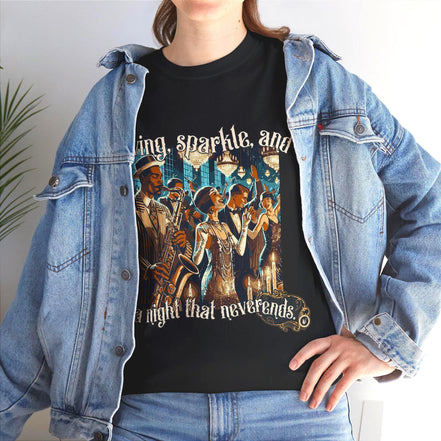 Tee shirt jazz broadway théâtre vintage, tee-shirt custom mode 1920 - Roaring 20s Paris