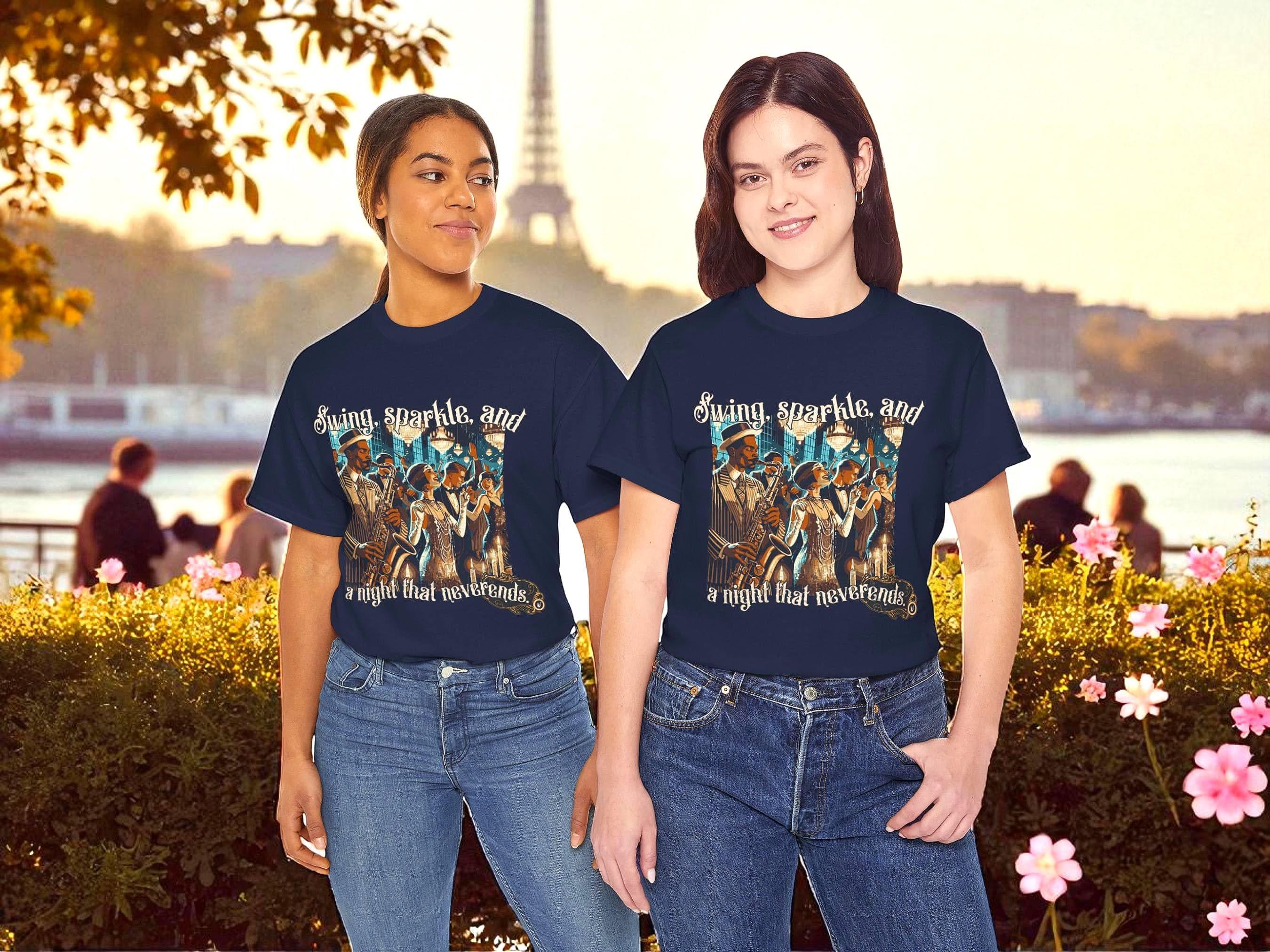 Tee shirt jazz broadway théâtre vintage, tee-shirt custom mode 1920 - Roaring 20s Paris