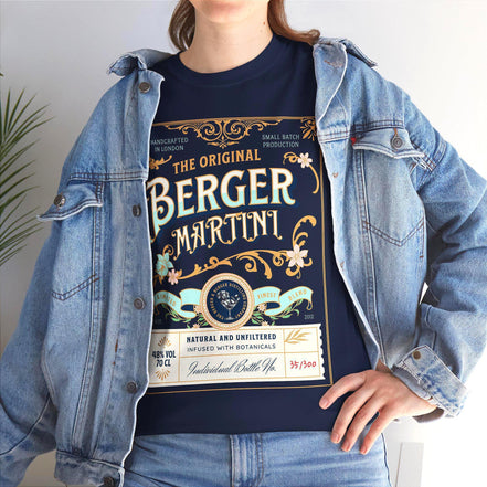 Tee shirt martini cocktail rétro vintage, t-shirt custom personnalisé - Roaring 20s Paris