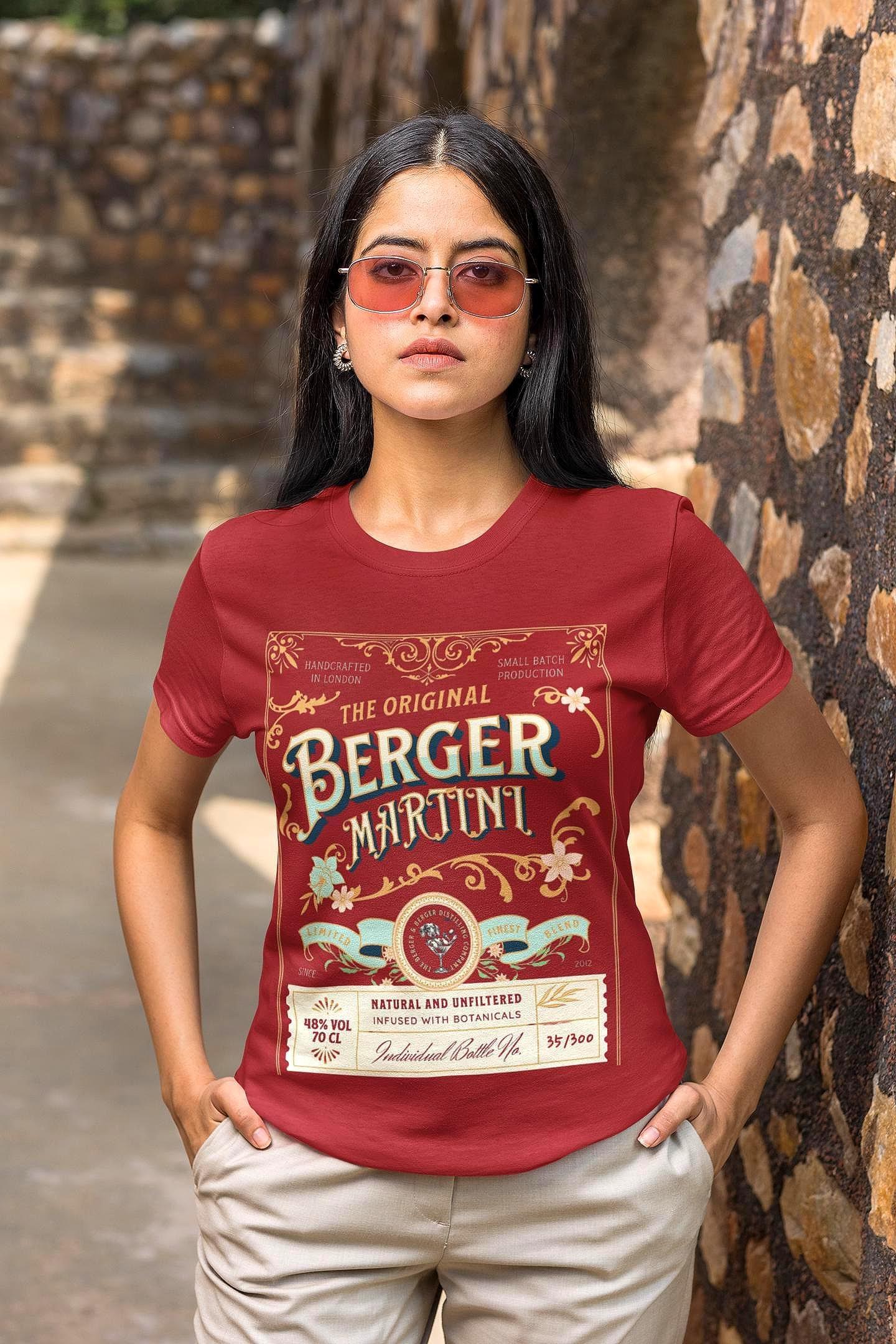 Tee shirt martini cocktail rétro vintage, t-shirt custom personnalisé - Roaring 20s Paris