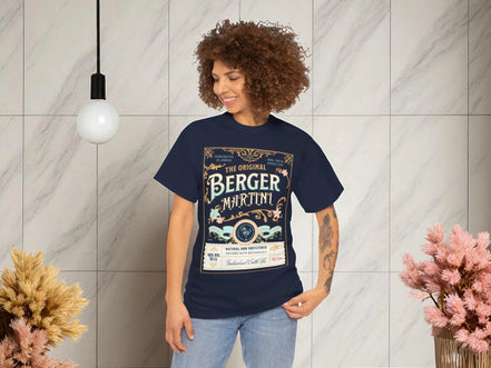 Tee shirt martini cocktail rétro vintage, t-shirt custom personnalisé - Roaring 20s Paris