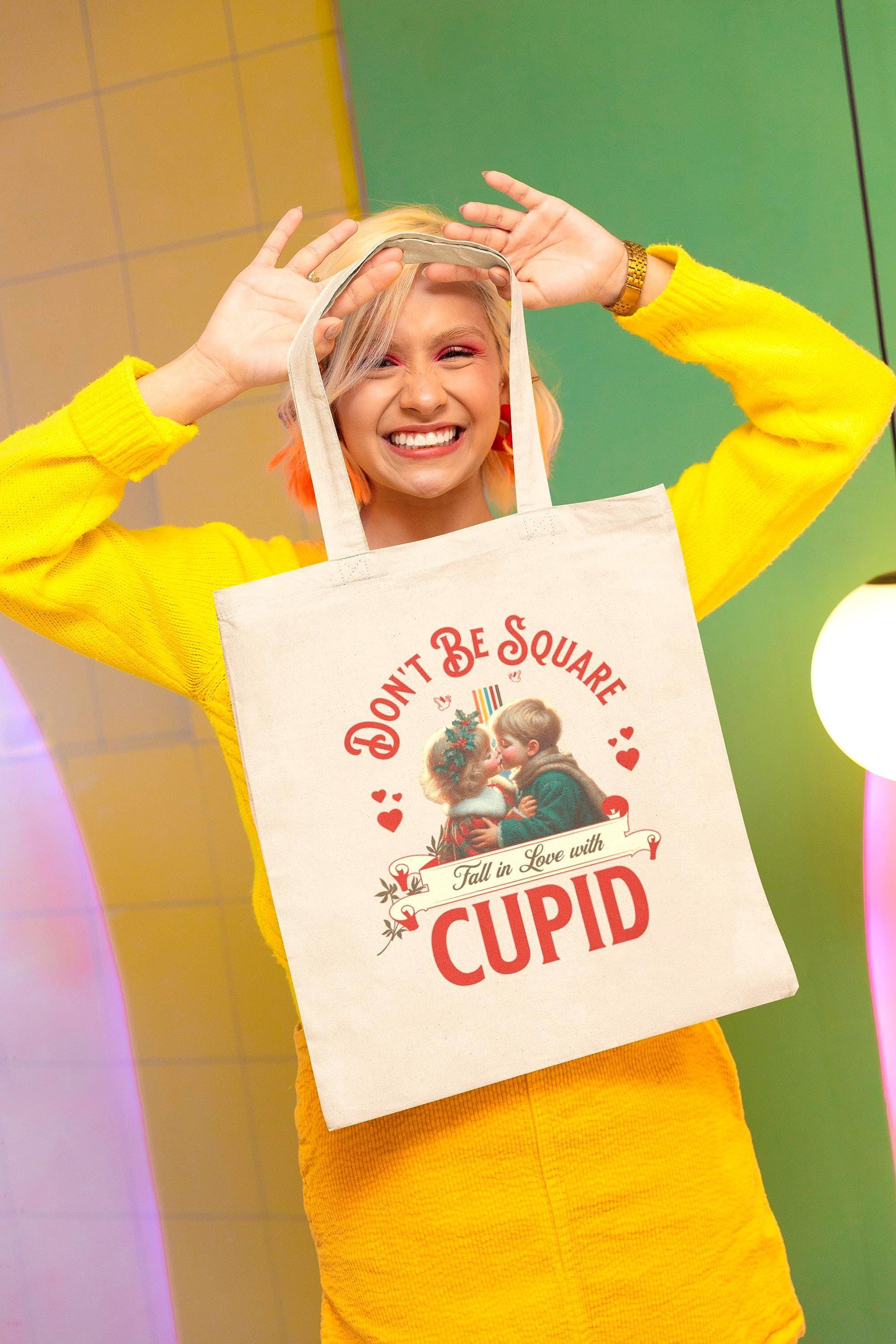 Tote bag amour enfant, vintage romantique, sac cabas en toile mode 1920 - Roaring 20s Paris