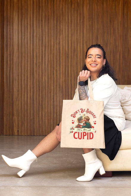 Tote bag amour enfant, vintage romantique, sac cabas en toile mode 1920 - Roaring 20s Paris