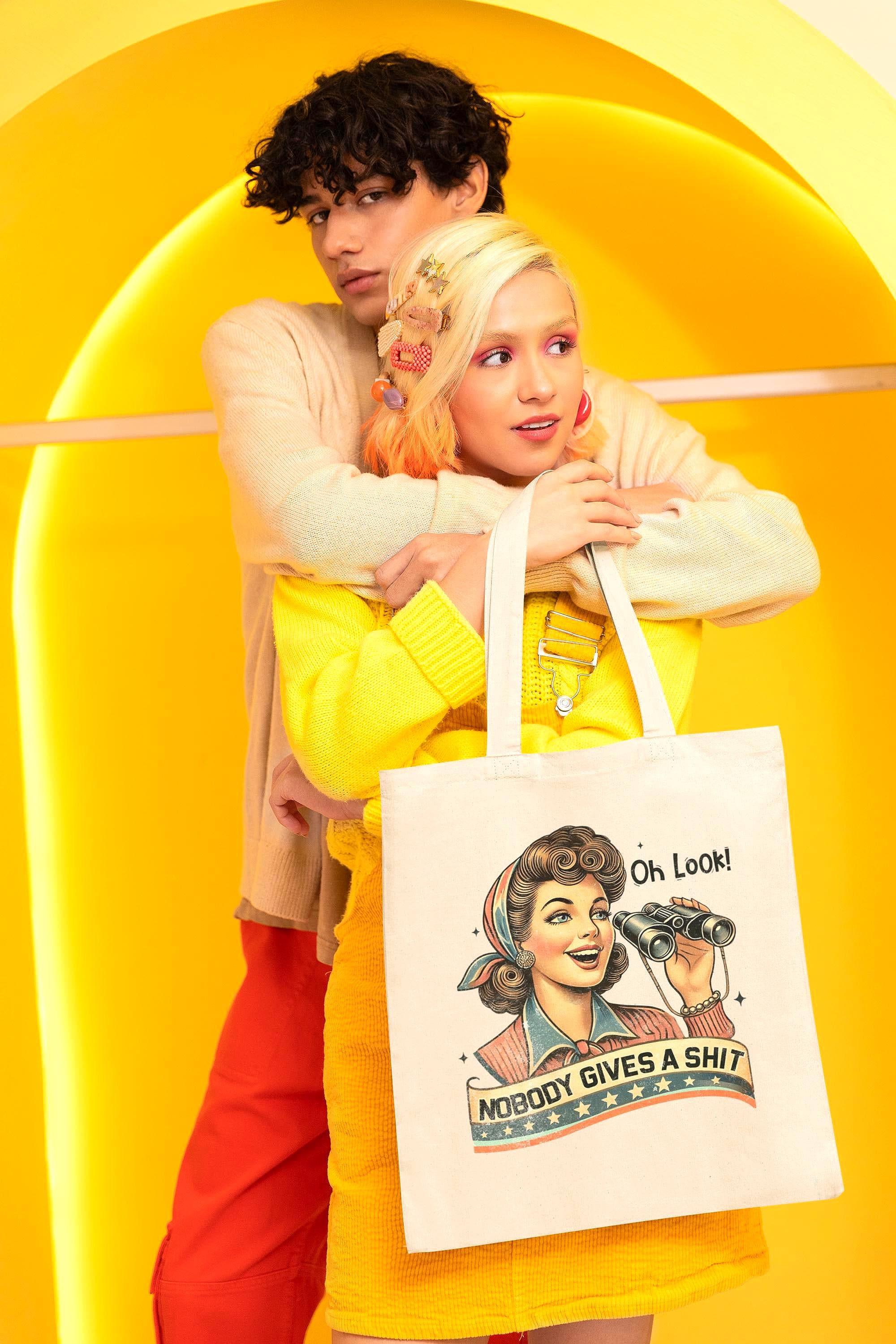 Tote bag confiance en soi - sac cabas en toile motif custom - Roaring 20s Paris