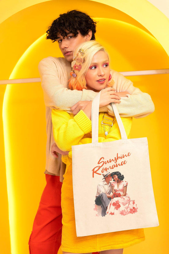 Tote bag romance couple, sac de courses ancien broadway theatre - Roaring 20s Paris