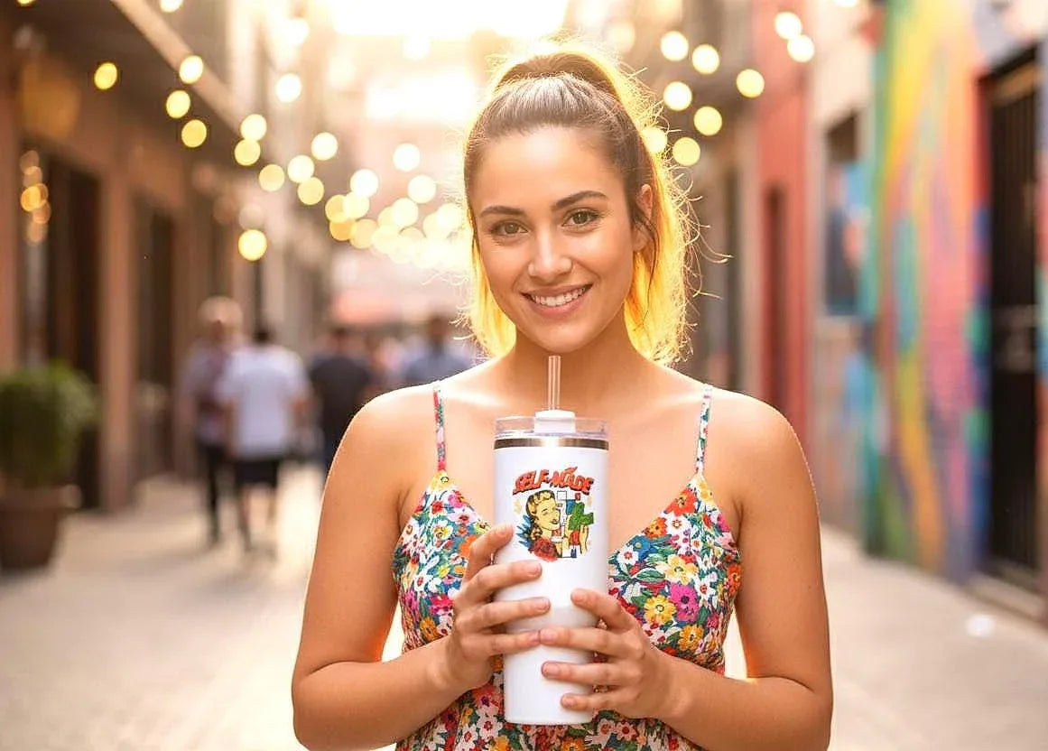 Tumbler isotherme personnalisée - gobelet léger secouable féministe - Roaring 20s Paris