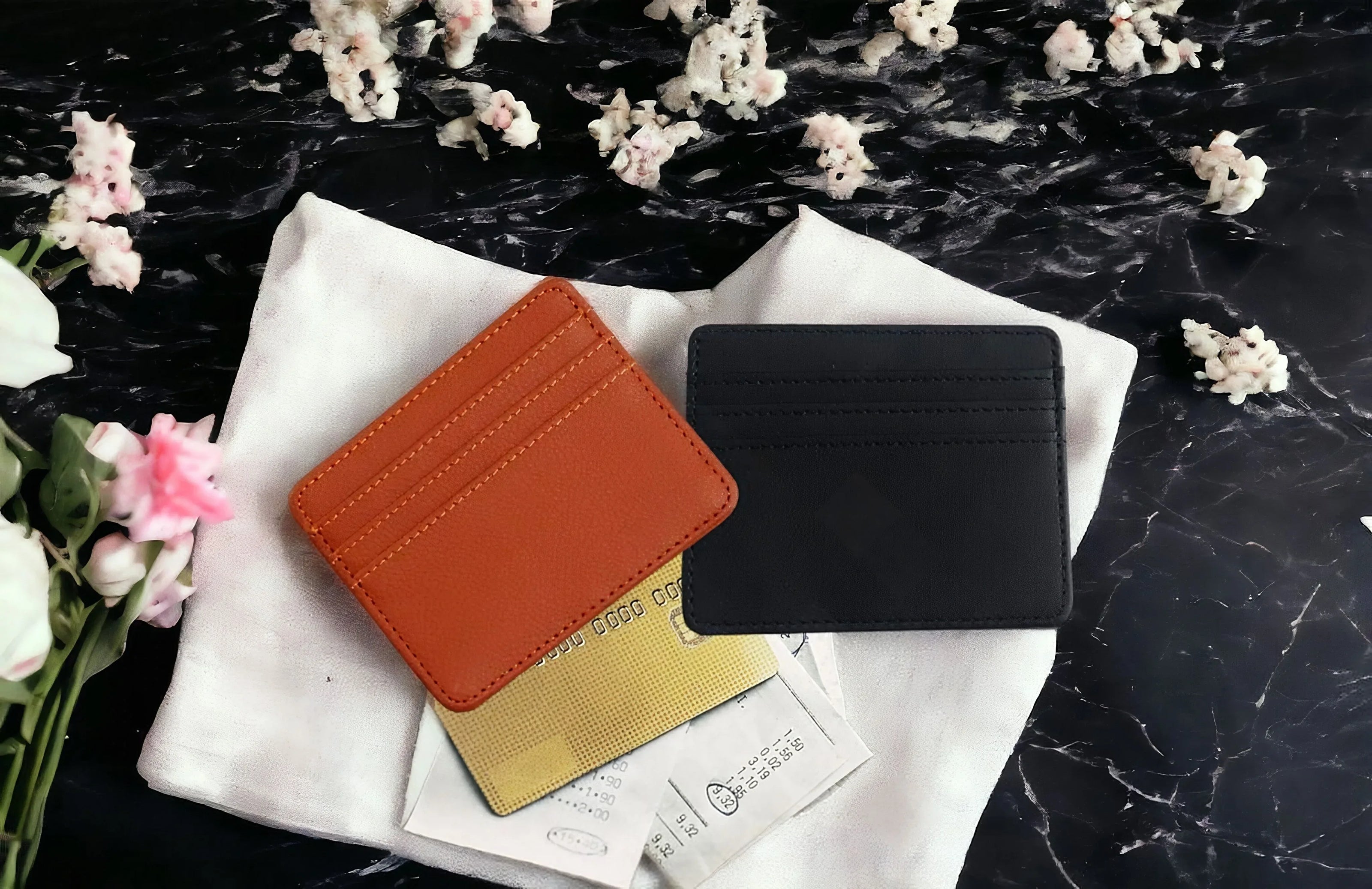 porte carte cuir personnalisé, porte-carte de credit, porte-carte F - Roaring 20s Paris