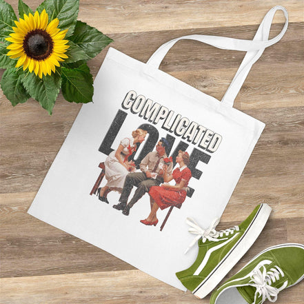 tote bag amour trouple, tote bag bohème moderne personnalisable - Roaring 20s Paris