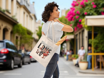 tote bag amour trouple, tote bag bohème moderne personnalisable - Roaring 20s Paris