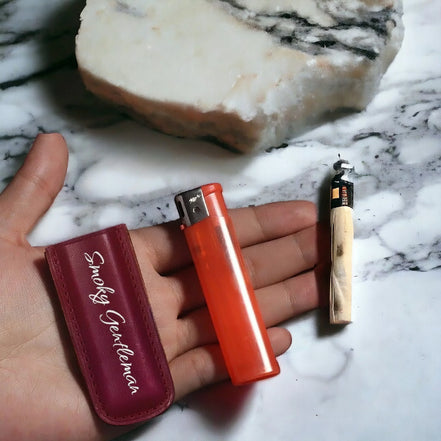 Étui briquet bic, etui briquet cuir, briquet personnalisé protection - Roaring 20s Paris