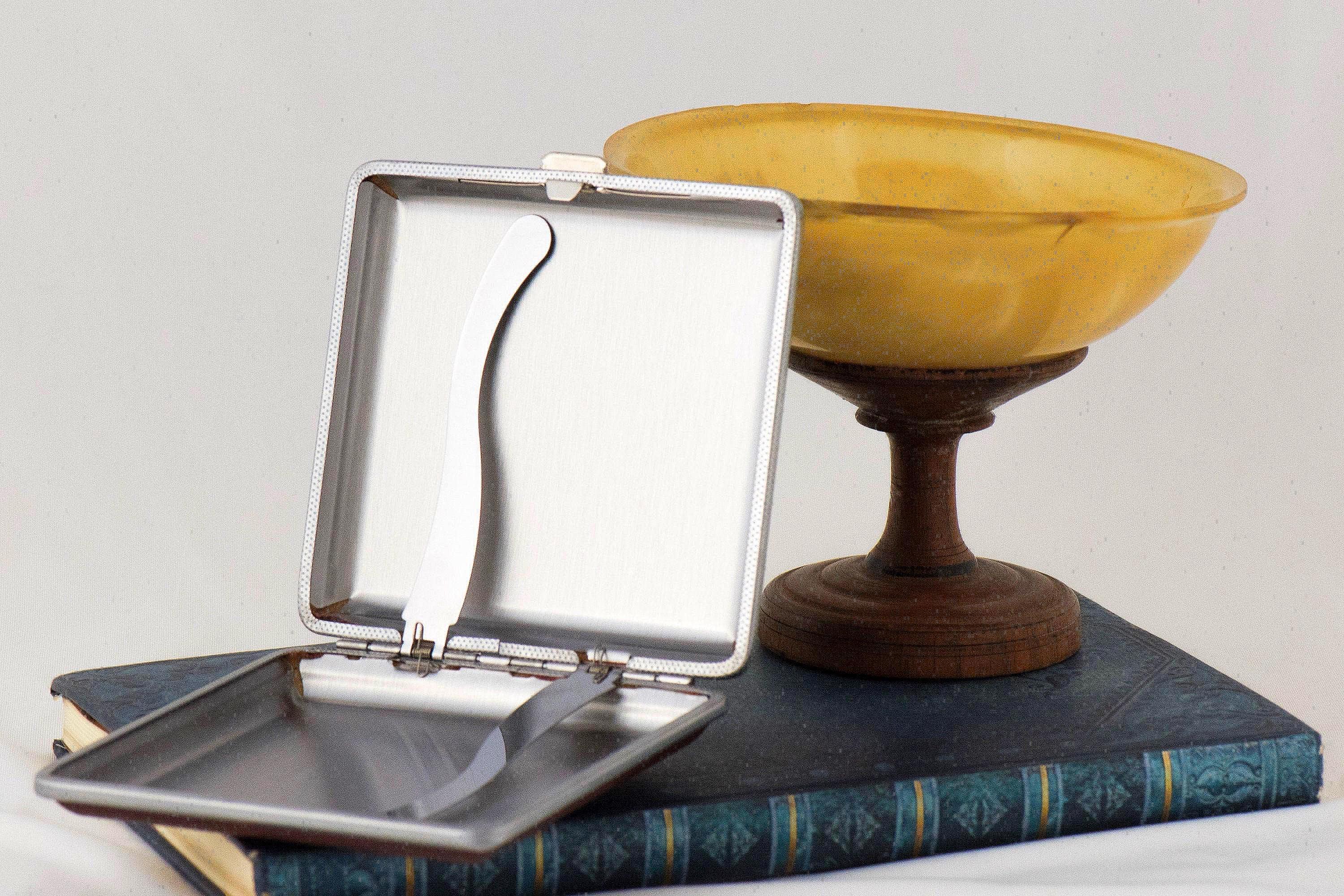 Étui à cigarette cuir marron Thomas Shelby – accessoire vintage chic - Roaring 20s Paris