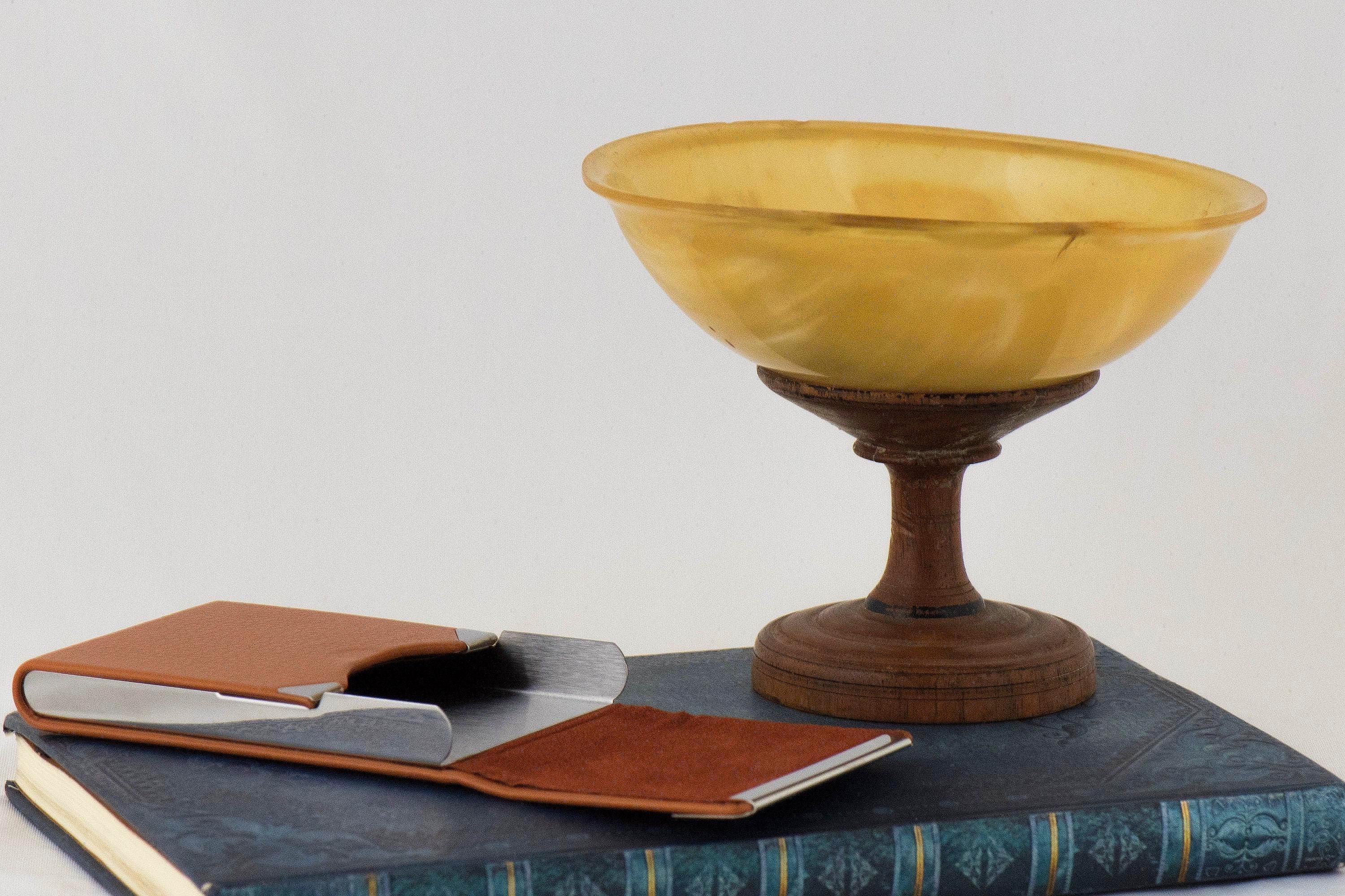 Étui cigarette personnalisé marron FA – modèle poche vintage élégant - Roaring 20s Paris