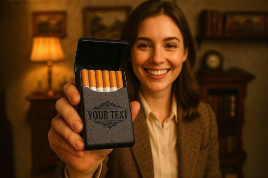 Étui cigarette personnalisé slim Michol Shelby – de poche cadeau rétro - Roaring 20s Paris