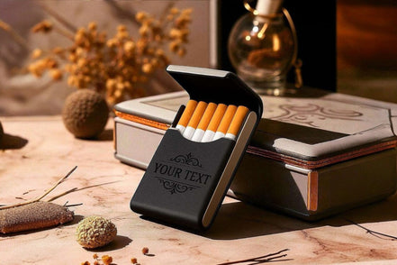 Étui cigarette personnalisé slim Michol Shelby – de poche cadeau rétro - Roaring 20s Paris