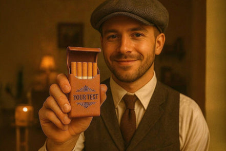 Étui cigarette slim Shelby – personnalisé de poche, cadeau rétro - Roaring 20s Paris