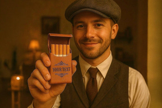 Étui cigarette slim Shelby – personnalisé de poche, cadeau rétro - Roaring 20s Paris