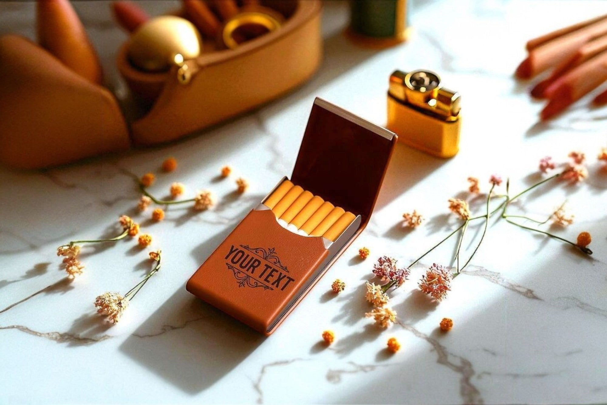 Étui cigarette slim Shelby – personnalisé de poche, cadeau rétro - Roaring 20s Paris