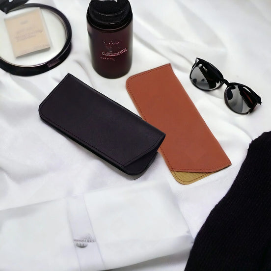 Étui à lunettes personnalisé S.Shelby en cuir – pochette élégante - Roaring 20s Paris