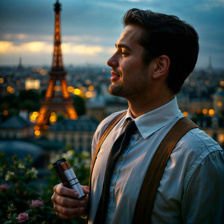 Ensemble fumeur personnalisé – porte cigarette, briquet zippo vintage - Roaring 20s Paris